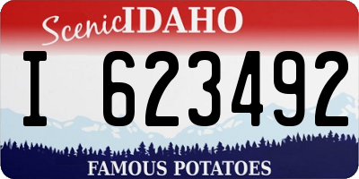 ID license plate I623492