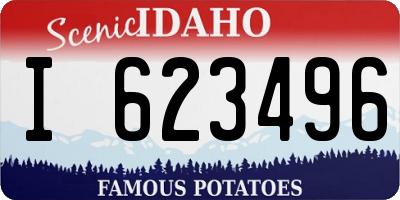 ID license plate I623496
