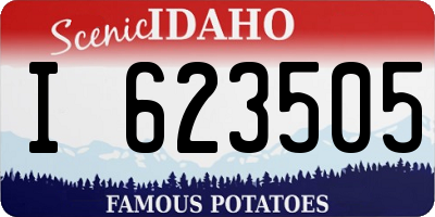 ID license plate I623505