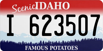 ID license plate I623507