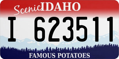 ID license plate I623511