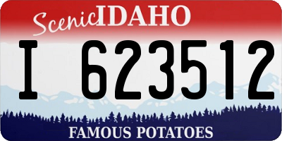 ID license plate I623512