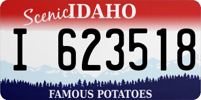 ID license plate I623518