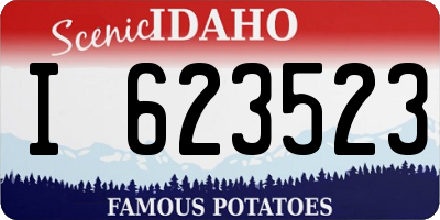 ID license plate I623523