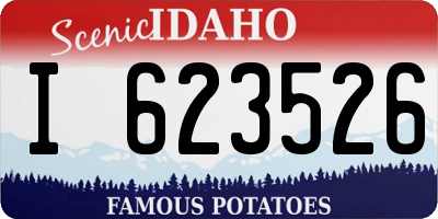 ID license plate I623526