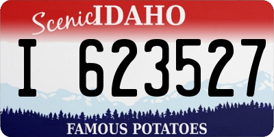 ID license plate I623527