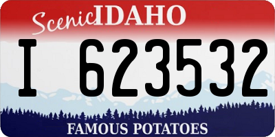 ID license plate I623532