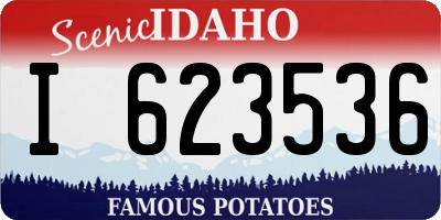 ID license plate I623536