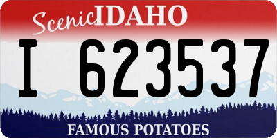 ID license plate I623537