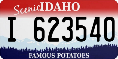 ID license plate I623540