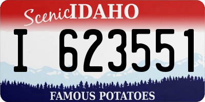 ID license plate I623551