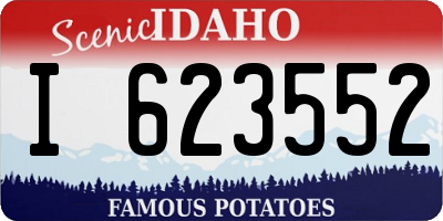 ID license plate I623552