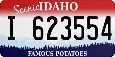 ID license plate I623554