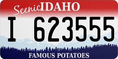 ID license plate I623555