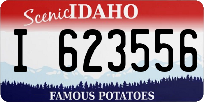ID license plate I623556