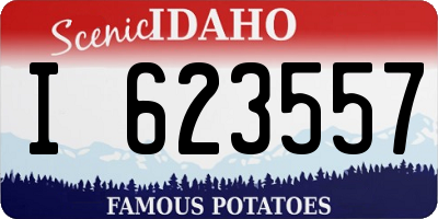 ID license plate I623557