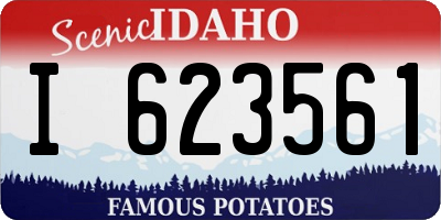 ID license plate I623561