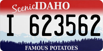 ID license plate I623562