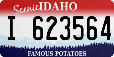 ID license plate I623564