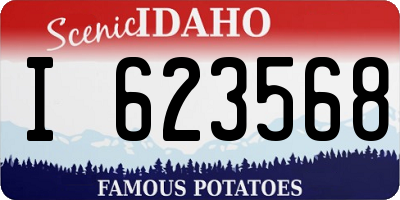 ID license plate I623568
