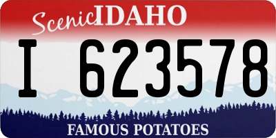 ID license plate I623578