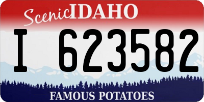 ID license plate I623582