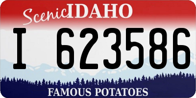 ID license plate I623586