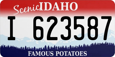 ID license plate I623587
