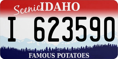 ID license plate I623590