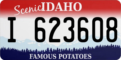 ID license plate I623608