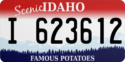 ID license plate I623612