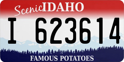ID license plate I623614
