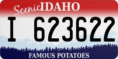 ID license plate I623622
