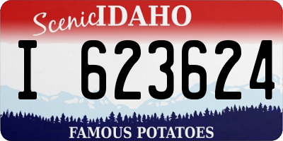 ID license plate I623624