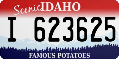 ID license plate I623625