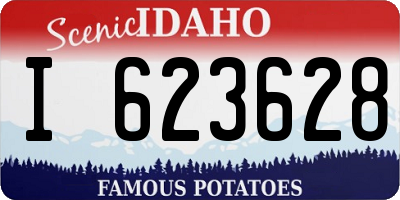 ID license plate I623628