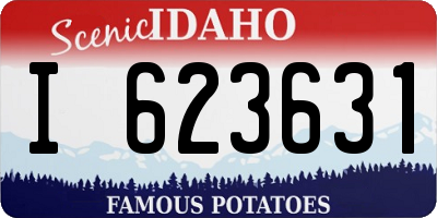 ID license plate I623631
