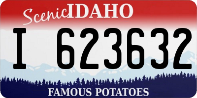 ID license plate I623632