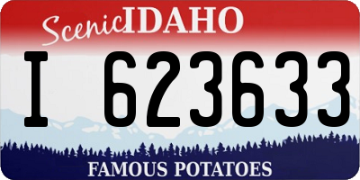 ID license plate I623633