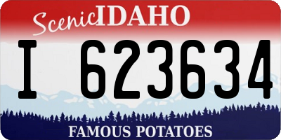 ID license plate I623634