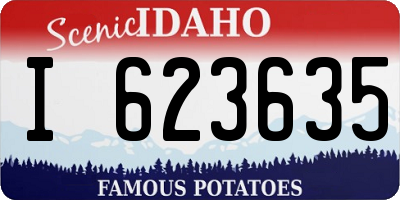 ID license plate I623635