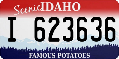 ID license plate I623636