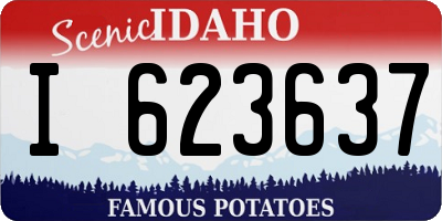 ID license plate I623637