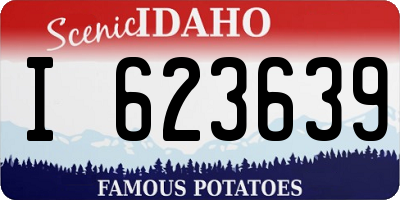 ID license plate I623639