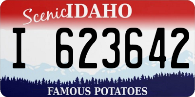 ID license plate I623642