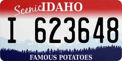ID license plate I623648
