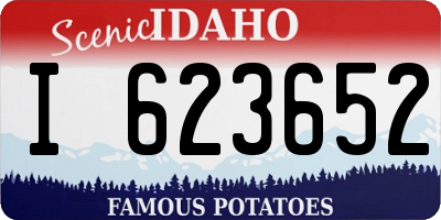ID license plate I623652