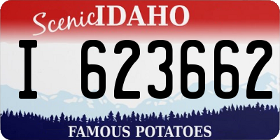 ID license plate I623662