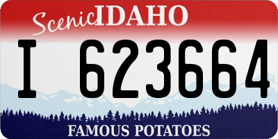 ID license plate I623664