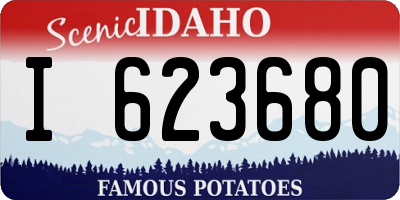 ID license plate I623680